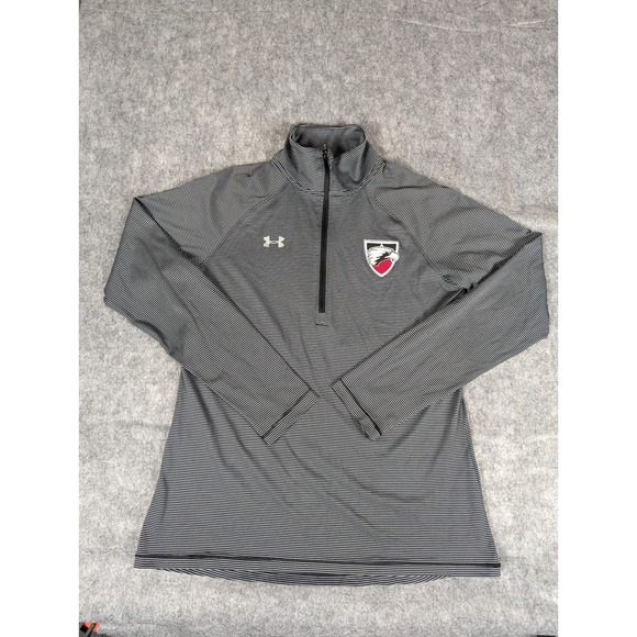 Under Armour Quarter Zip Pullover Women's Striped Athletic Shirt Small - Picture 1 of 16